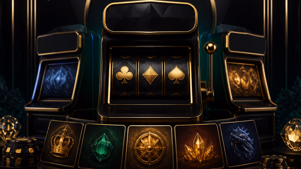 Provider-neutrale Spielautomaten mit Goldakzenten